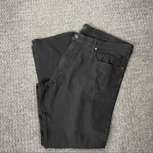 Polo Ralph Lauren‎ Jeans Hampton Relaxed Straight Solid Black Dark Wash Denim